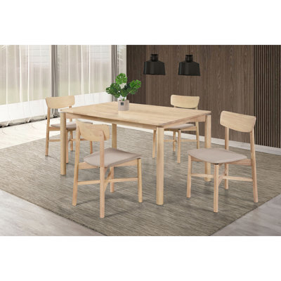 Solid Wood Top Dining Set