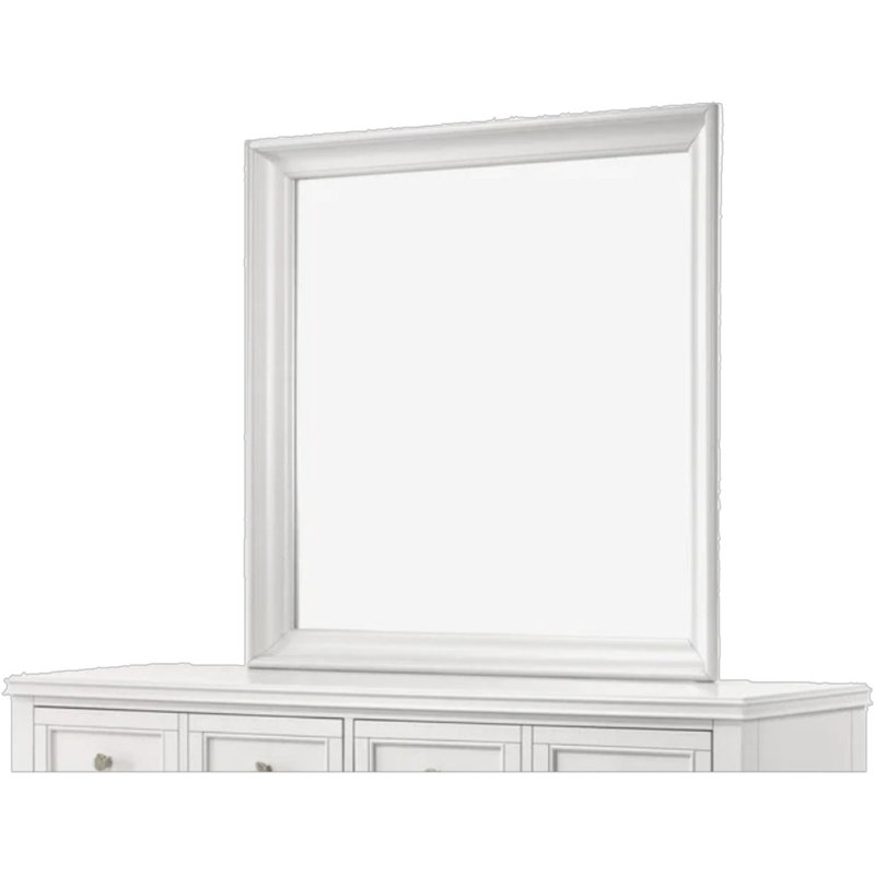 Versatile Square Mirror, White