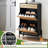 Entryway Shoe Cabinet With 2 Drawers, Slim Wooden Shoe Organizer With Linen Front Panels-913175953