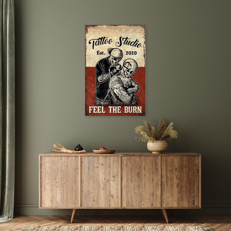 «Tiger Studio Feel The Burn», reproduction d'art graphique sur toile tendue, H 36 po x l 24 po x P 1,25 po