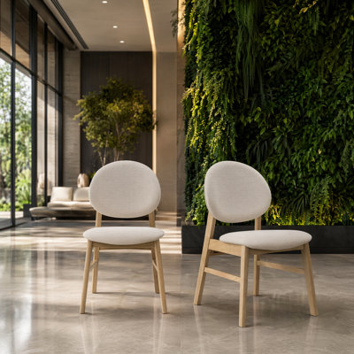 Upholstered Solid Wood Dining Chair