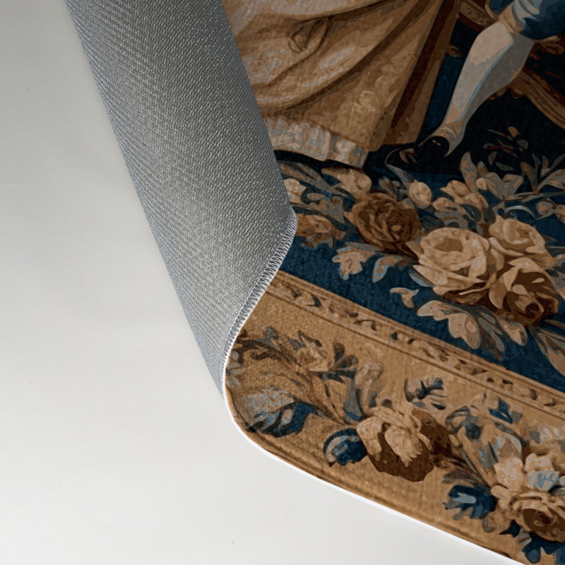 Tapis d'intérieur et d'extérieur gris français, Rectangle 9 pi x 12 pi