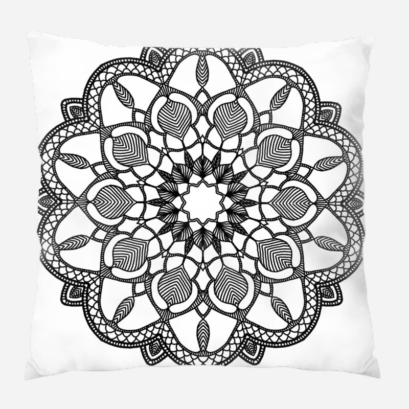 Floral Microsuede Reversible Throw Pillow