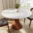 Tavion Farmhouse Dining Set - Stone Top Table & Upholstered Chairs 3/5-piece Kitchen Set-2055724895-2055267818-2055267819