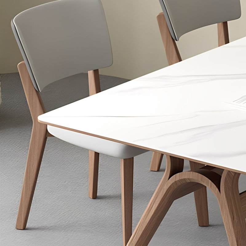 Household rock plate dining table sets, 29.52"H x 70.86"L x 35.43"W