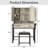 Tri-Fold Mirror Makeup Vanity Table with Lights