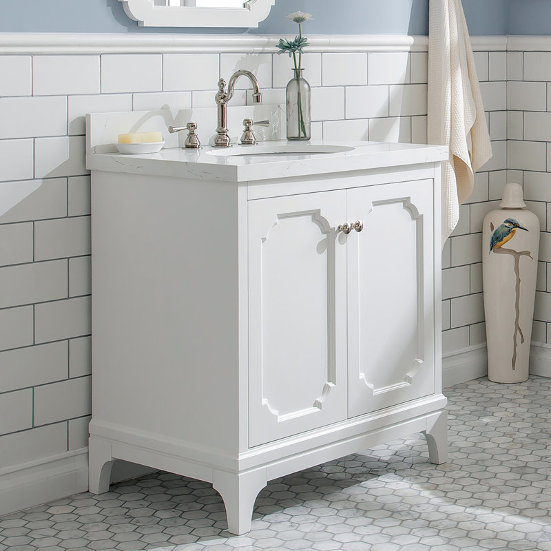 Ensemble de meuble-lavabo de 30 po Bernardo, Blanc pur