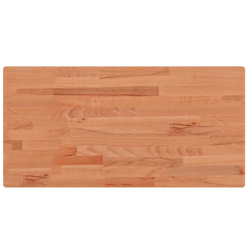Mondeja 100cm Solid Wood Bathroom Vanity Top, Brown