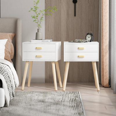 Ensemble de 2 tables de chevet pour table de chevet moderne