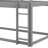 Low House Bunk Bed with Integrated Ladder-1553496721