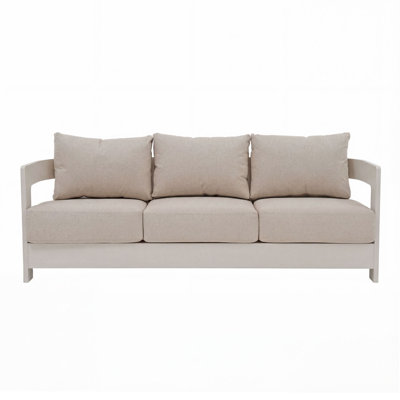 Frances Aluminum 76" Patio Sofa with Sunbrella Cushions