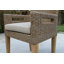 Ensemble de 2 fauteuils de salle à manger d'extérieur avec coussin Fleur