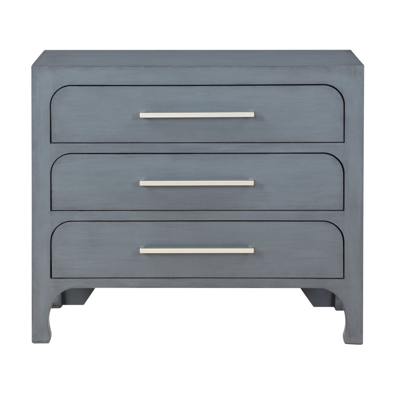 Commode d'appoint 3 tiroirs bruni bruni Chelsea, Gris
