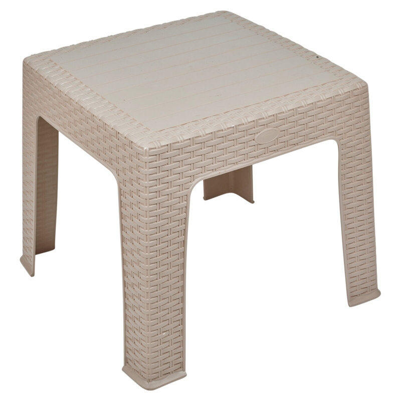 Addlyn Square Outdoor Coffee Table , 43cm cm W 43cm cm D, Beige