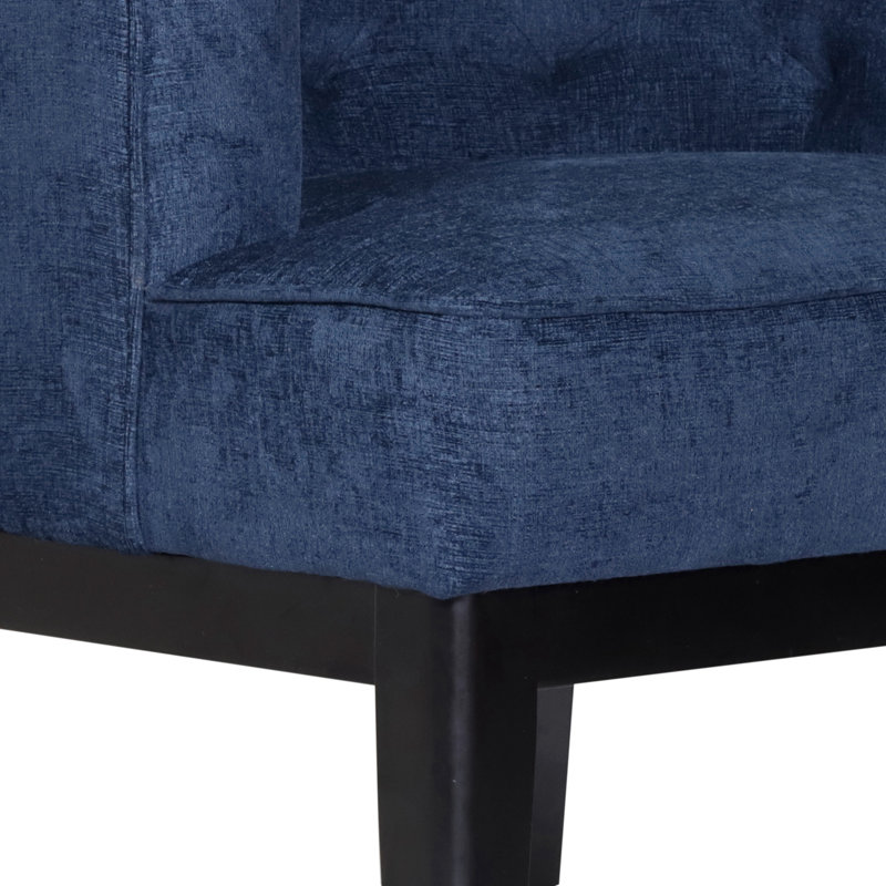 Fauteuil demi-tonneau l 30 po Gilmanton, Tissu bleu