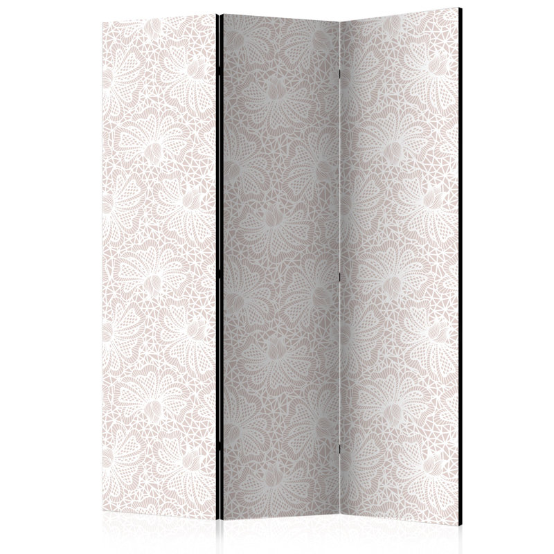 Gonagle 135cm W x 172cm H 3 - Panel Solid Wood Folding Room Divider