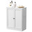 34.6" Metal Pantry Cabinet With Adjustable Shelves - Freestanding Kitchen Storage Organizer With Easy-Grip Handles