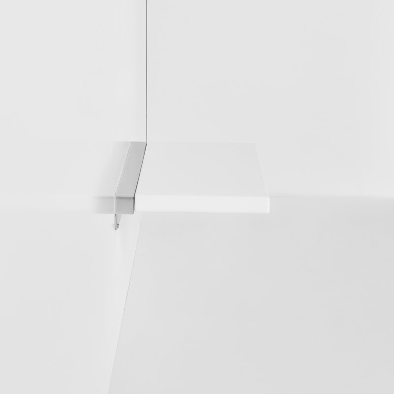 24" Cube Shower Chair, White