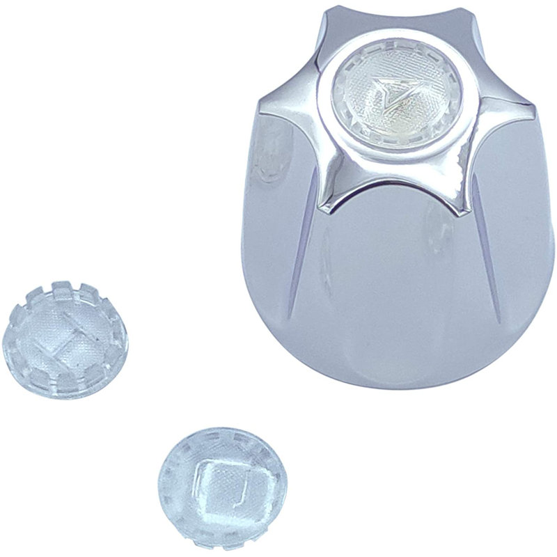 Ensemble de remplacement de robinet de baignoire et de douche pour poignées Verve P-P, ensemble de 3 boutons chaud, froid et inverseur, chrome poli