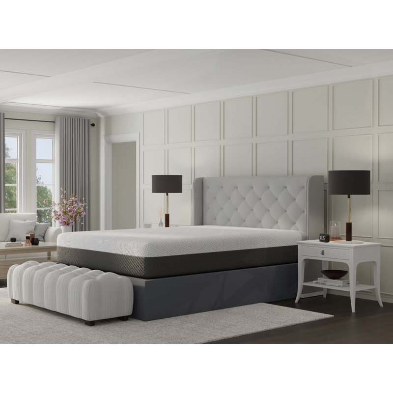 Matelas doux avec housse à fermeture à glissière rafraîchissante, Double