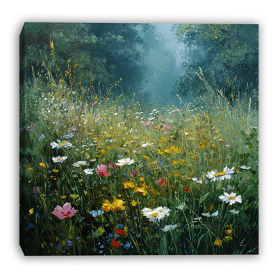 Forest Meadow Clearing Wrapped Canvas Wall Art