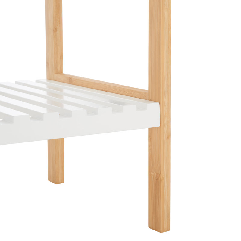 Maegann 13.39'' W Solid Wood Shelving Unit