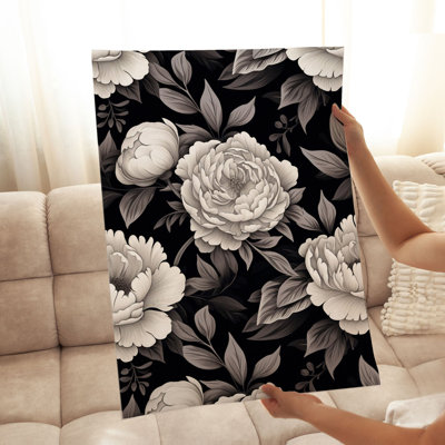 Floral Black Floral Elegance III