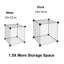 Organisateur de 16 cubes Étagère de rangement cubique