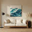 Art mural vert en métal Coastal Beach Tech-1623515358