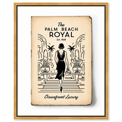 Palm Beach Royal Canvas Print Fun Quotes Art Prints by Art Remedy