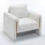 Fauteuil rembourré de 35 po de largeur avec accoudoirs et base fermée-118097949