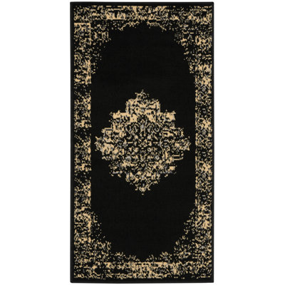 Tapis noir / crème Burnie