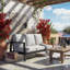 Canapé de patio 75 po 3 places en aluminium toutes saisons-963164681
