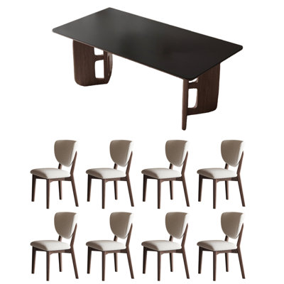 Ensemble de table de salle à manger simple européen moderne