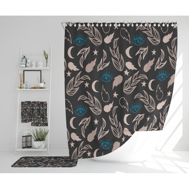 Nathena Polyester Shower Curtain Set