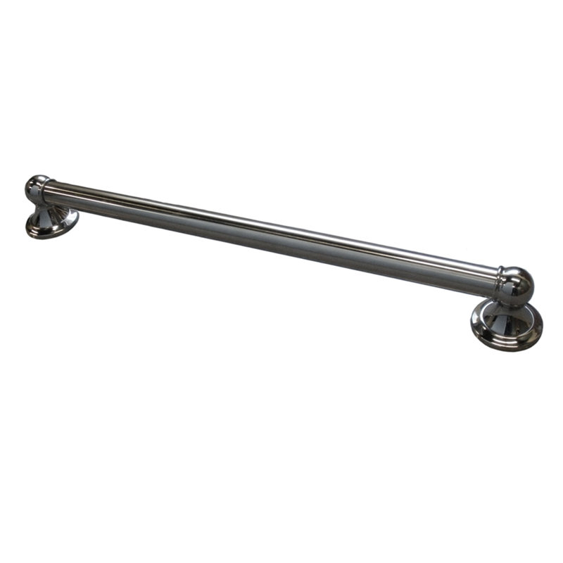 Grab Bar, 24" W, Satin Nickel