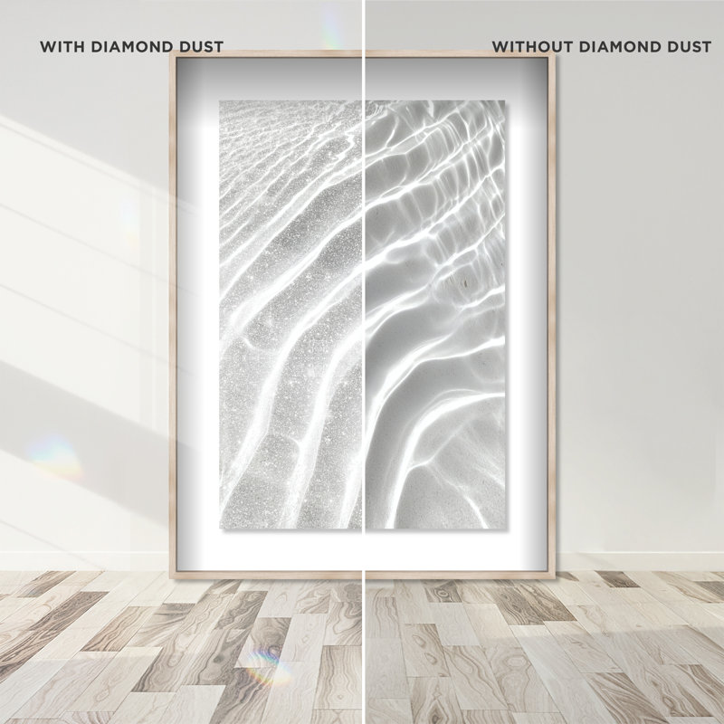 Water Ripples I Print by Oliver Gal, 16.5" H x 11.5" W, Natural Oak Shadowbox