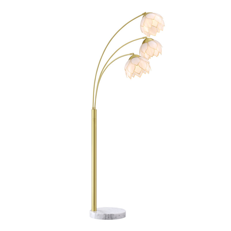 LED Tree Floor Lamp, Brushed Brass, Brushed Brass