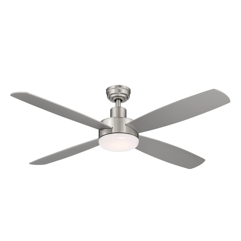 Kaya 52'' Ceiling Fan with LED Lights, Silver