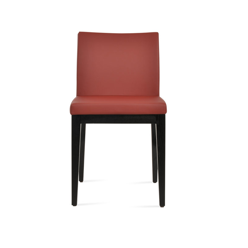 Aria Ash Wood Dining Chair, Dark Red PPM