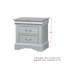 Table de chevet blanche, table de chevet simple-1647580179