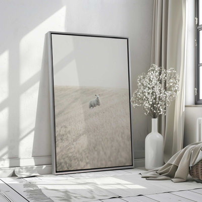 «Serene Sheep Pasture», reproduction sur toile tendue