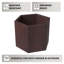 Pot à fleurs Ebern Designs Thicket Series Fiberstone en brun-60924342