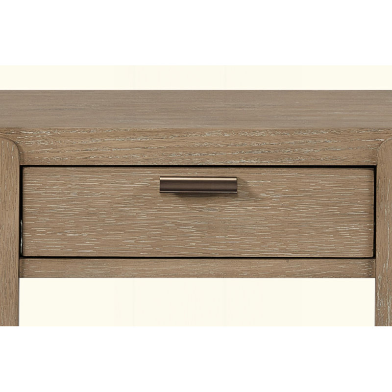 Console incurvée à 1 tiroir - Caramel