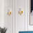 Transitional 1 Light Crystal Plaque Wall Sconce