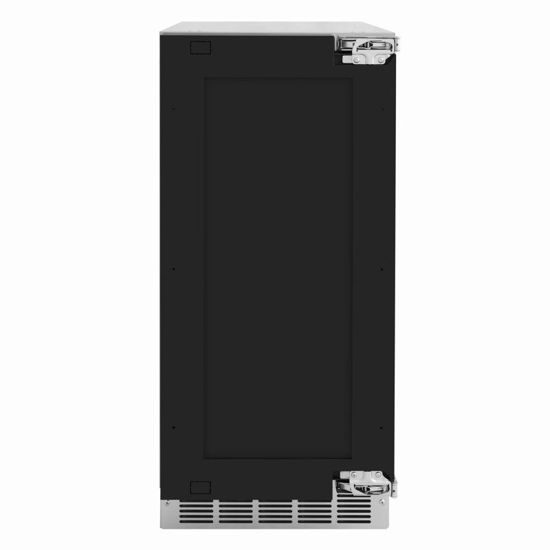 ZLINE Autograph 15 inch Touchstone Panel Ready Clear Cube Ice Maker w/ Gold Handle, Polished Gold