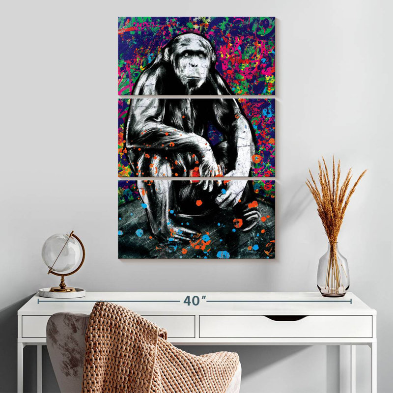 Brampt Hip Monkey, 32'' H x 20'' W