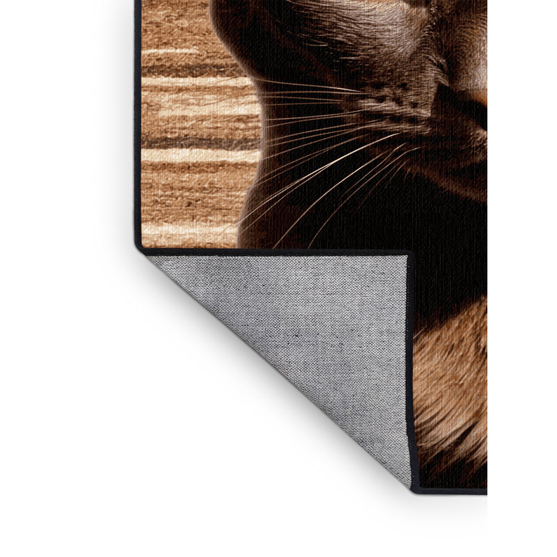  Tapis lavable brun Havana, Rectangle 6 pi x 9 pi