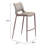 Upholstered Counter Stool with Metal Frame-949622654-949622641-949622653