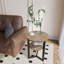 Petite table de bout à 2 niveaux avec structure en métal-1318752502